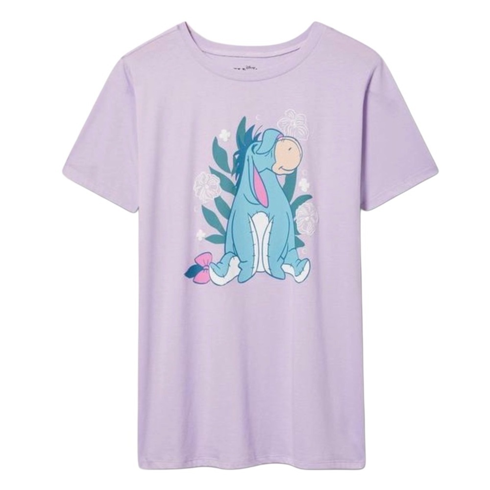 Torrid Disney Eeyore Graphic Short Sleeve Tee in Lavender